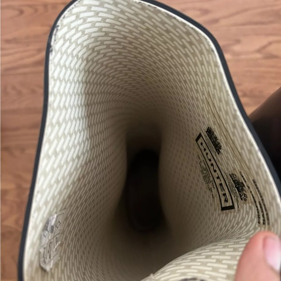 Hunter Original Tall Adjustable Rain Boots Black W 8 M7 EU39 Good Conditi - Picture 7 of 8